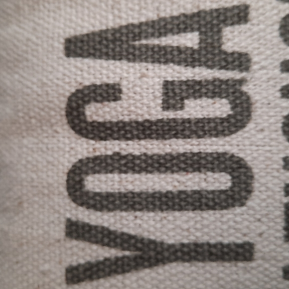 Yoga Pillow Cotton Funny Yoga Class Thought You Said Pour A Glass - Picture 7 of 8